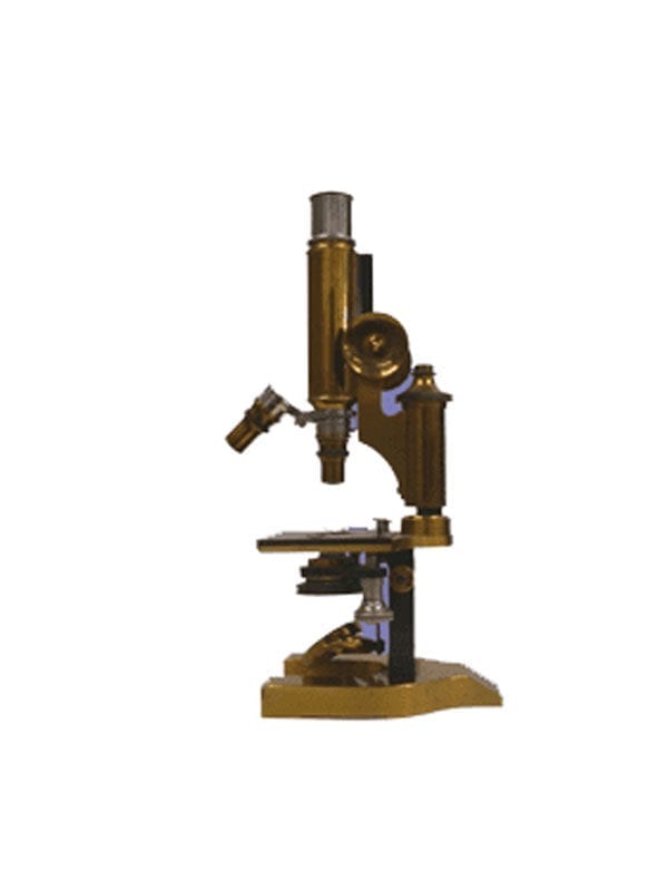 Queen & Company Brass Mirrored Antique/Vintage Microscope - Micro-Optics New York